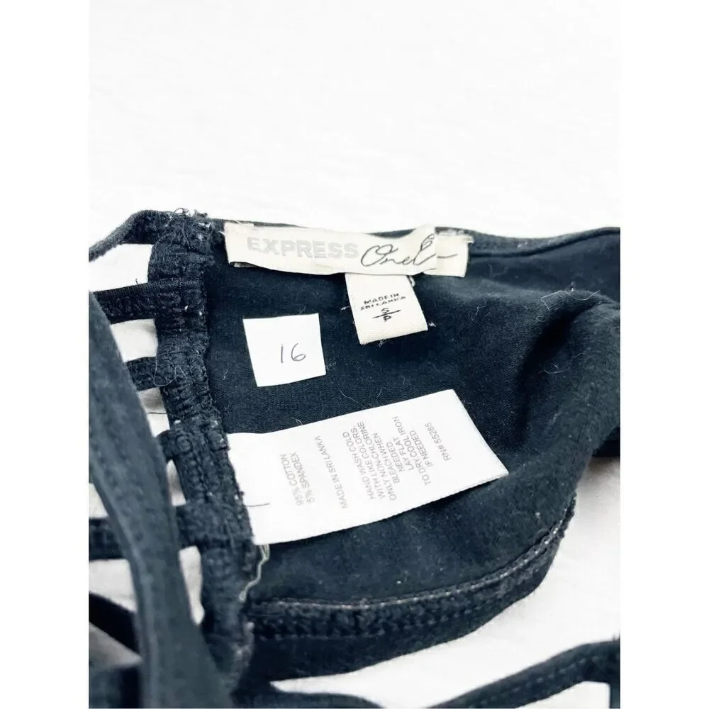 BUY 1 GET 1 FREE Express small cotton bralette cami brami bra black